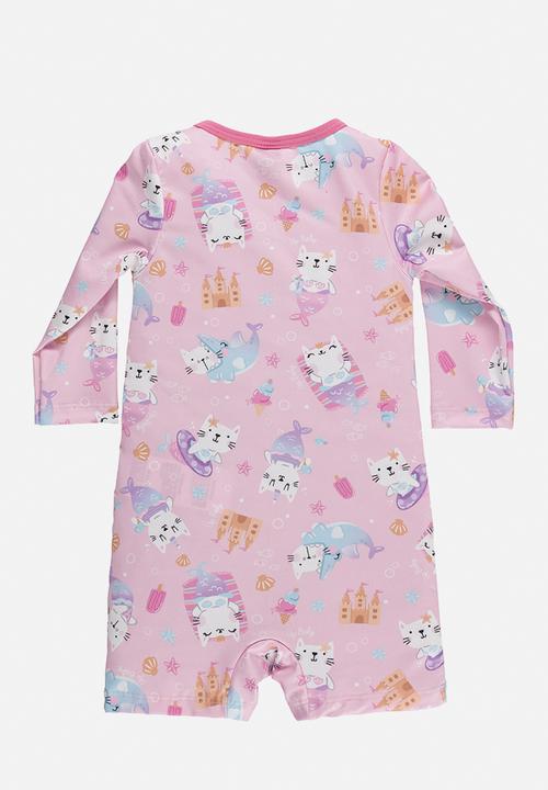 UP Baby - Upf 50+ protection romper - light pink