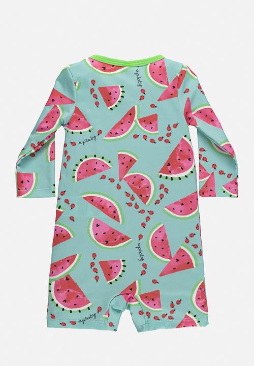 UP Baby - Upf 50+ protection romper - green