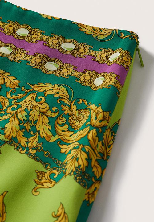 MANGO - Skirt gian - green