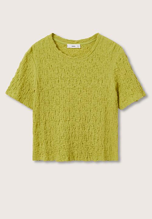 MANGO - T-shirt fidel - bright green