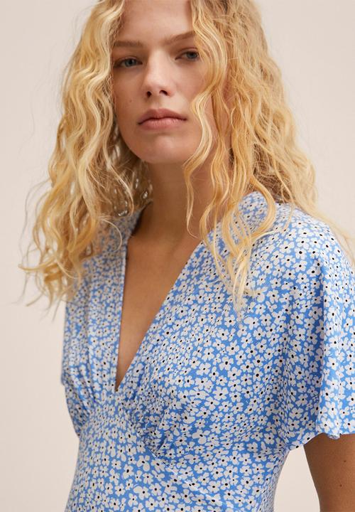 MANGO - Dress manzano - medium blue