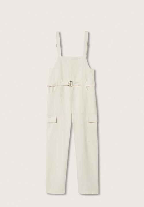 MANGO - Dungarees emily - light beige