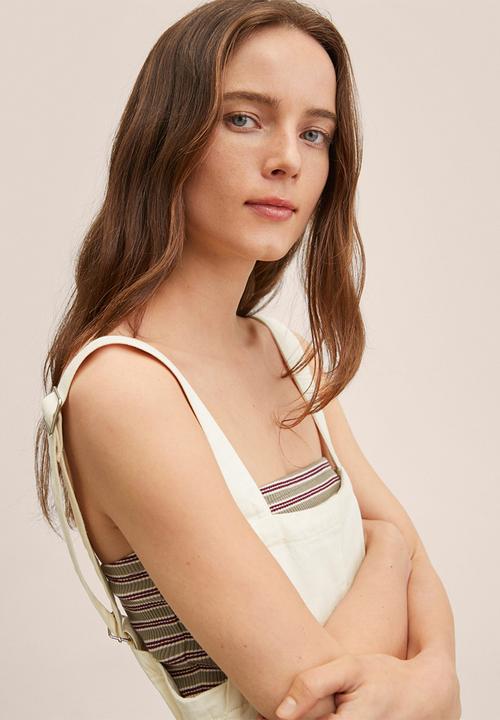 MANGO - Dungarees emily - light beige