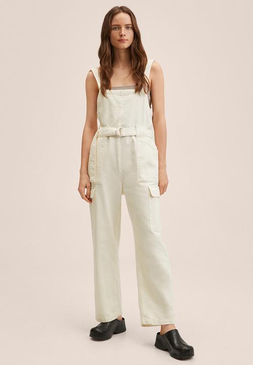 MANGO - Dungarees emily - light beige