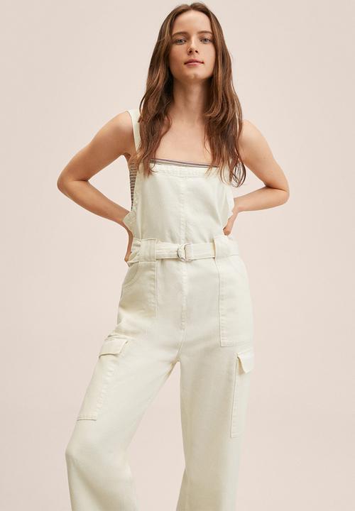 MANGO - Dungarees emily - light beige