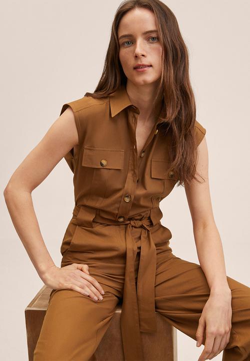 MANGO - One-piece suit amy - medium orange