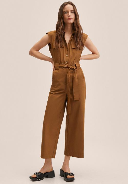MANGO - One-piece suit amy - medium orange