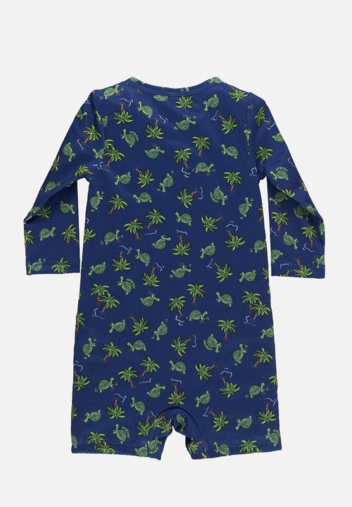 UP Baby - Upf 50+ sun protection romper - blue