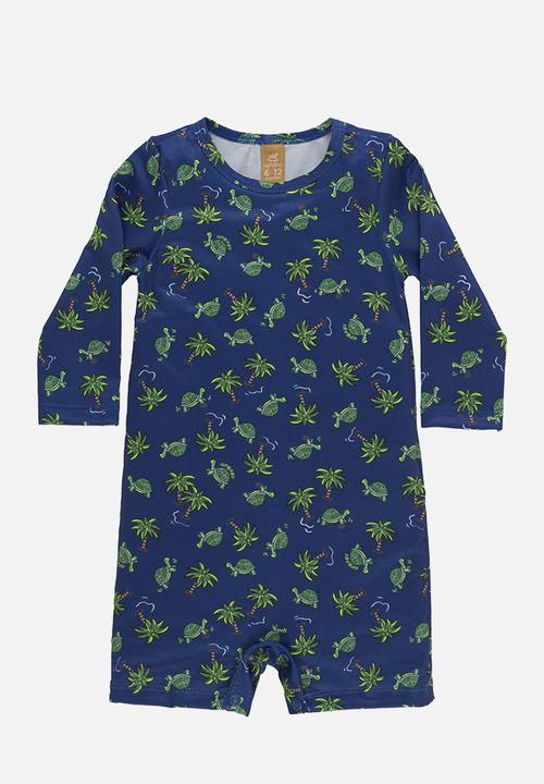 UP Baby - Upf 50+ sun protection romper - blue