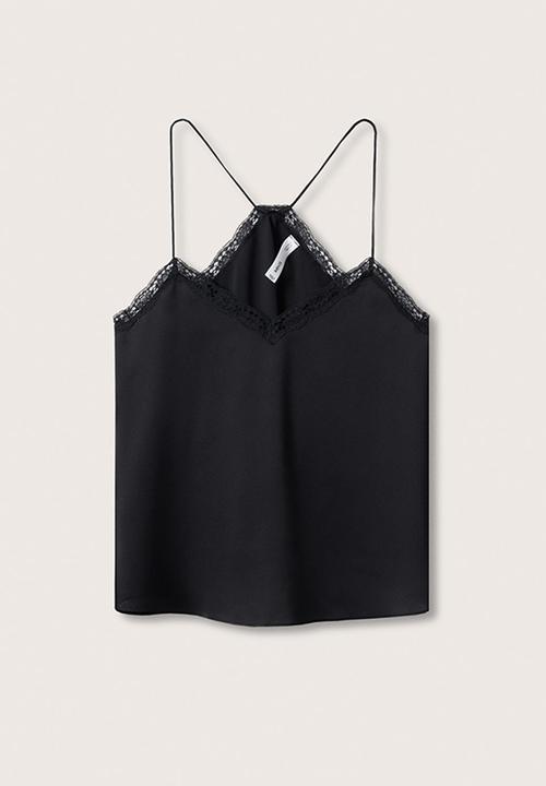 MANGO - Top lobelia - black