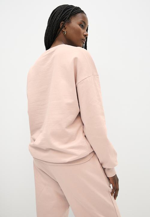 Superbalist - Slouch crew neck - dusty pink