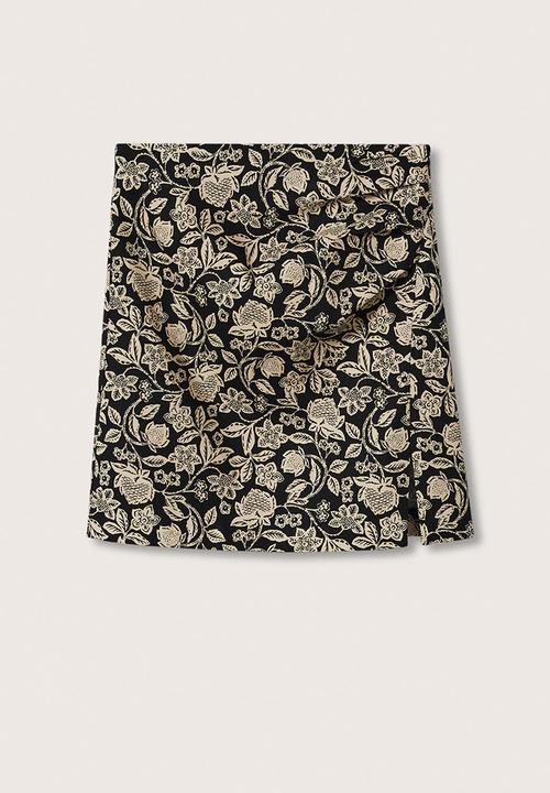MANGO - Skirt minigi2 - black