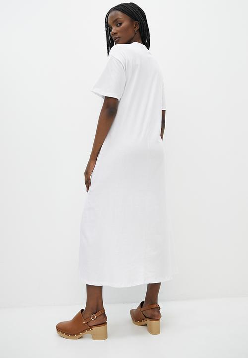 Superbalist - Trapeze tee dress - white