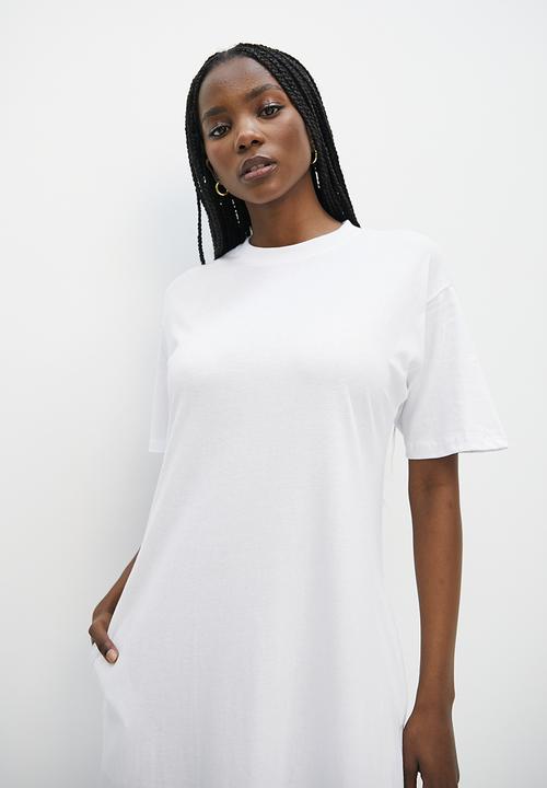Superbalist - Trapeze tee dress - white