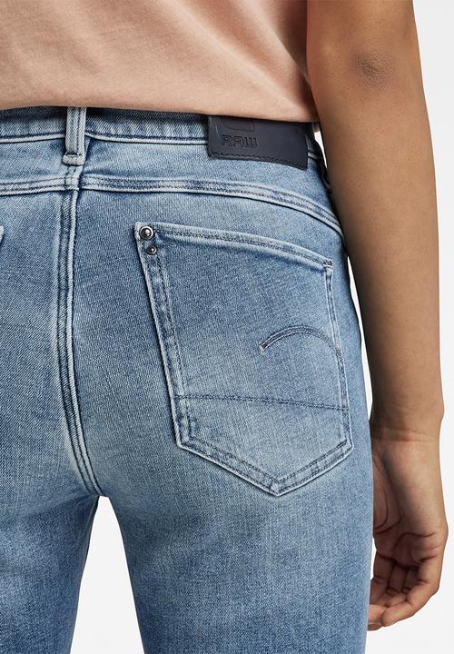 G-STAR - Lhana skinny ankle - lt indigo aged