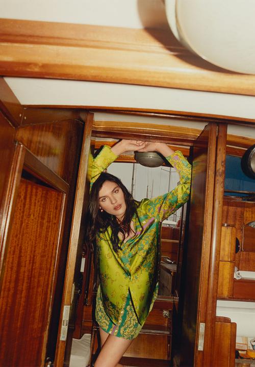MANGO - Blouse gian - green