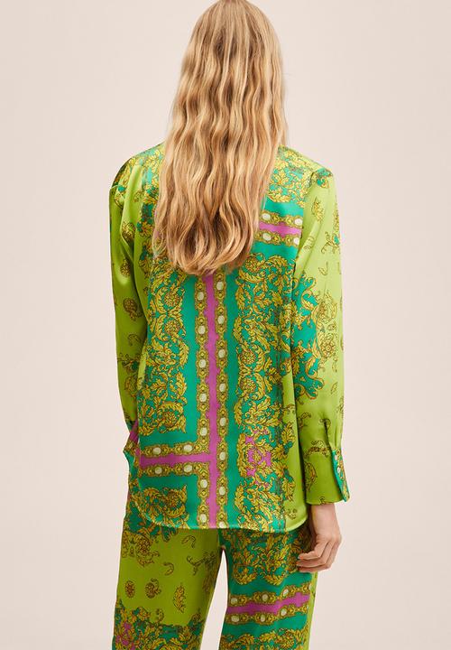 MANGO - Blouse gian - green