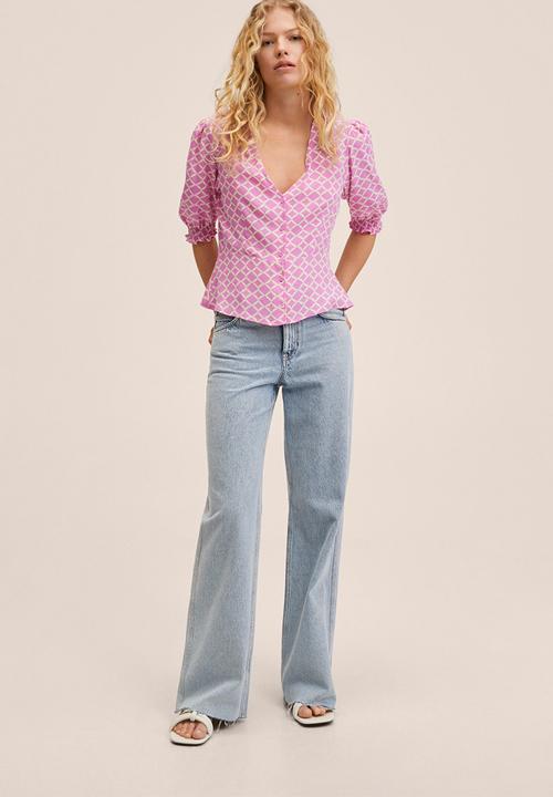 MANGO - Blouse beady - pink