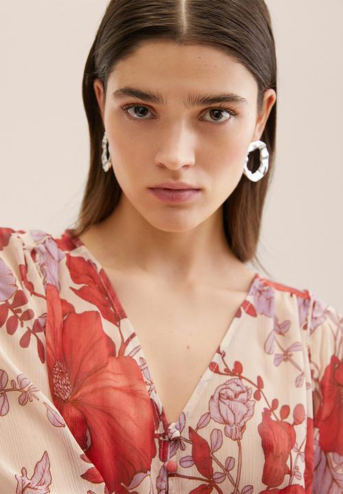 MANGO - Blouse love - pink