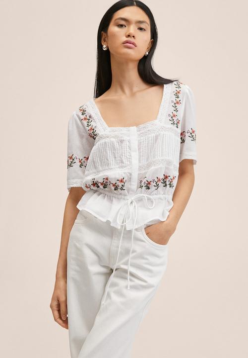 MANGO - Blouse amelie - natural