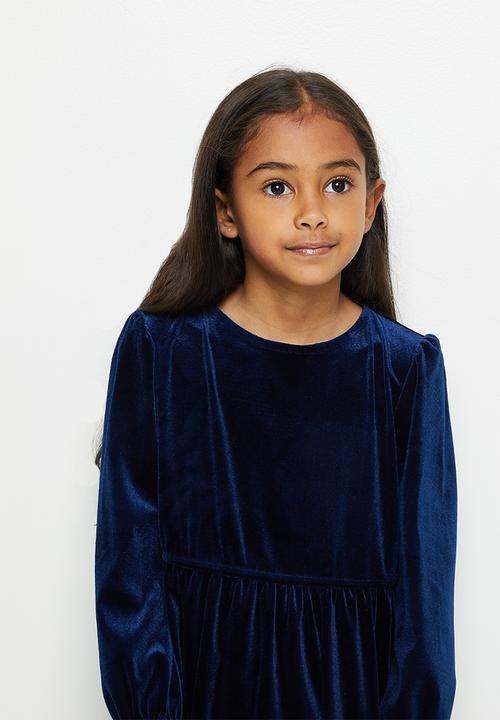 Superbalist Kids - Velour dress - navy