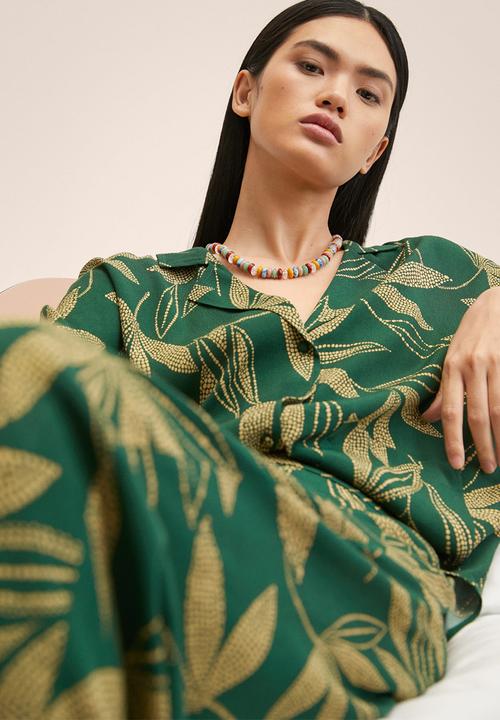 MANGO - Blouse claudie - green