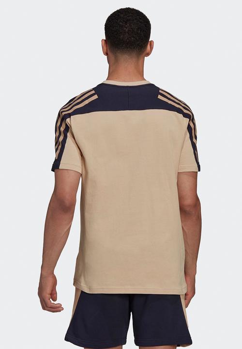 adidas Performance - Future Icons 3-Stripes Tee - magic beige