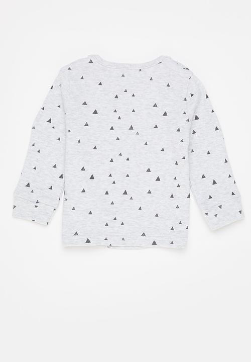 MINOTI - Long sleeve lion tee - grey 