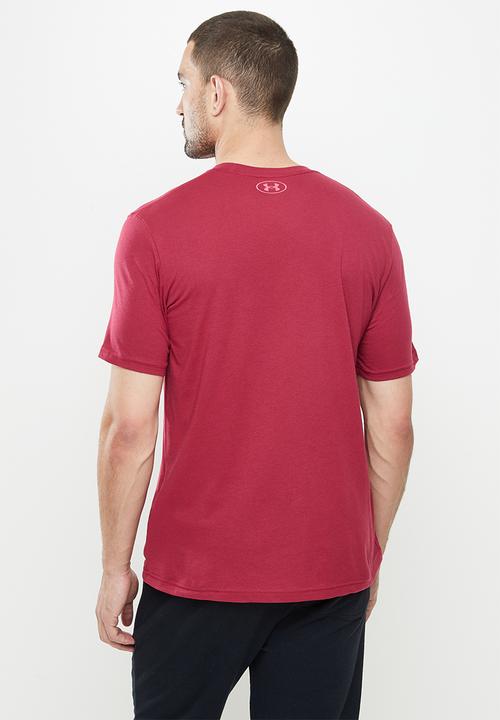Under Armour - UA Logo grid ss tee - blackrose & pentapink