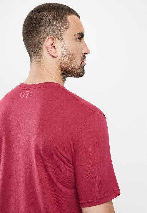Under Armour - UA Logo grid ss tee - blackrose & pentapink