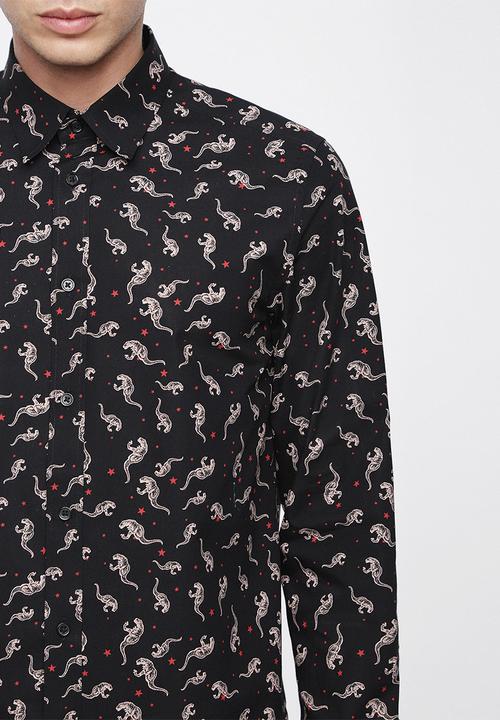 Diesel  - S-dinosau shirt - black 