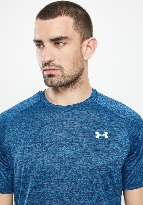 Under Armour - UA Tech™ 2.0 Short Sleeve Tee - Cruise blue & white