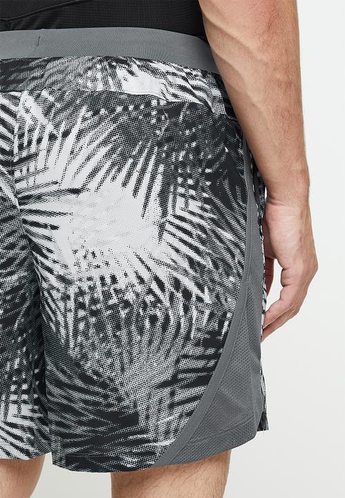 Under Armour - UA Launch Run 7inch Print Shorts- pitchgray