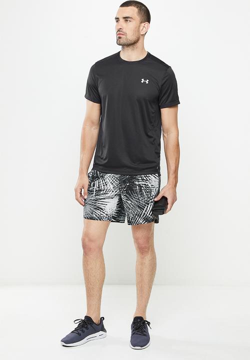 Under Armour - UA Launch Run 7inch Print Shorts- pitchgray