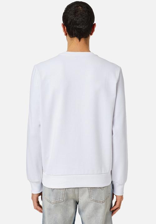 Diesel  - S-ginn-k25 sweat-shirt -white 