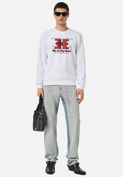 Diesel  - S-ginn-k25 sweat-shirt -white 