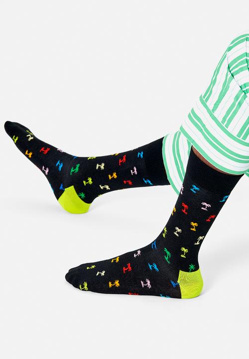 Happy Socks - Palm socks - black