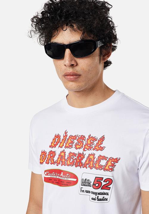 Diesel  - T-diegor-c7 printed short sleeve tee - white