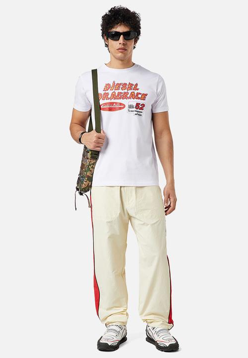 Diesel  - T-diegor-c7 printed short sleeve tee - white