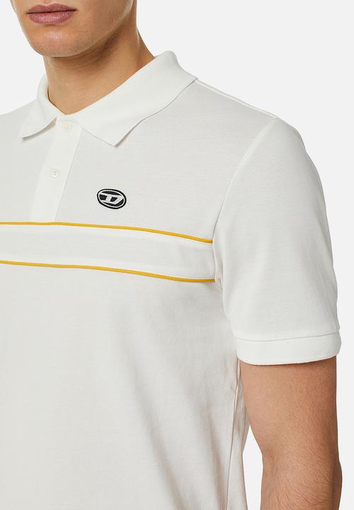 Diesel  - T-smith-band polo shirt - white