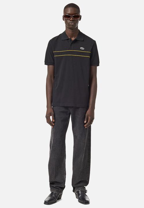 Diesel  - T-smith-band polo shirt - black