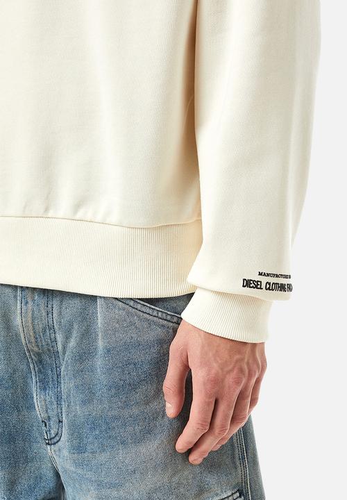Diesel  - S-ginn-c4 sweat-shirt- cream 