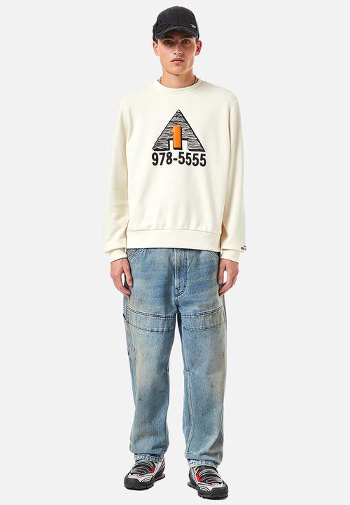Diesel  - S-ginn-c4 sweat-shirt- cream 