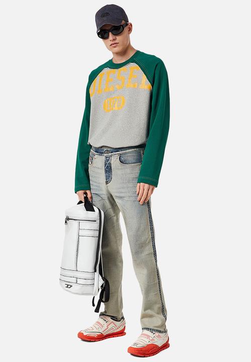 Diesel  - S-raglen sweatshirt - grey & green 