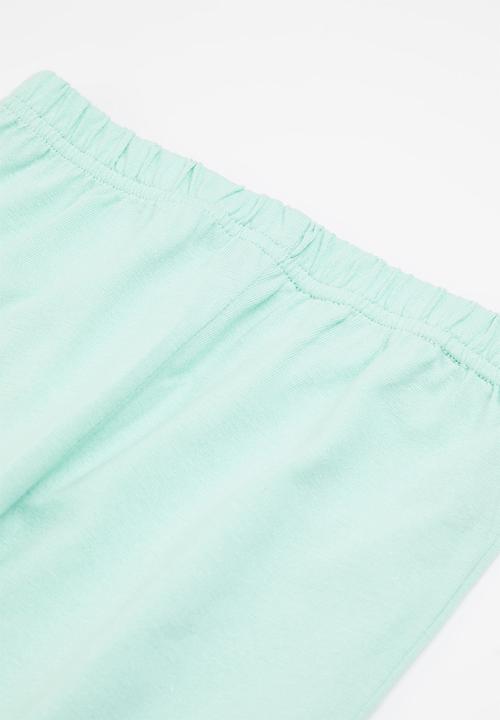Pop Candy - Boys tee & pants pj set - aqua