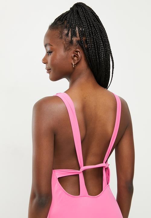 Trendyol - Print detail swimsuit - pink