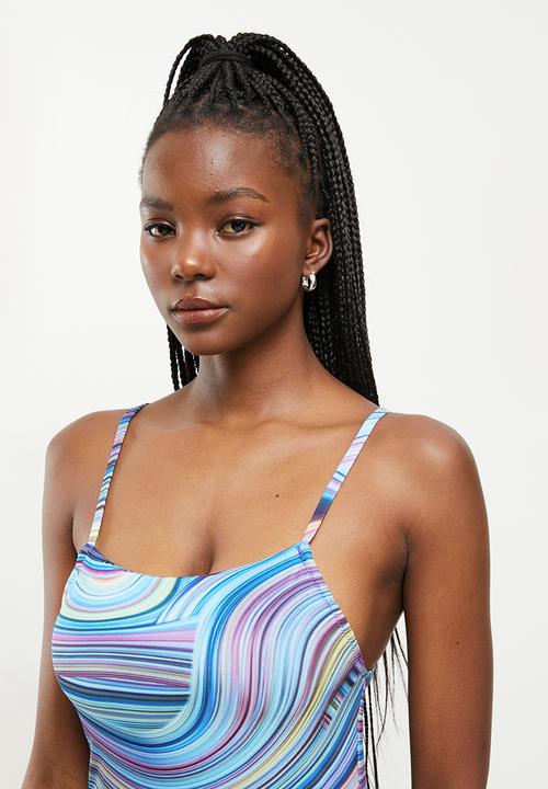 Trendyol - Abstract pattern swimwear - green