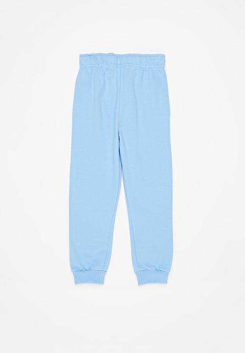 Pop Candy - Boys 2 pack joggers - charcoal & sky blue