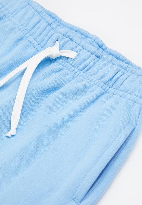 Pop Candy - Boys 2 pack joggers - charcoal & sky blue
