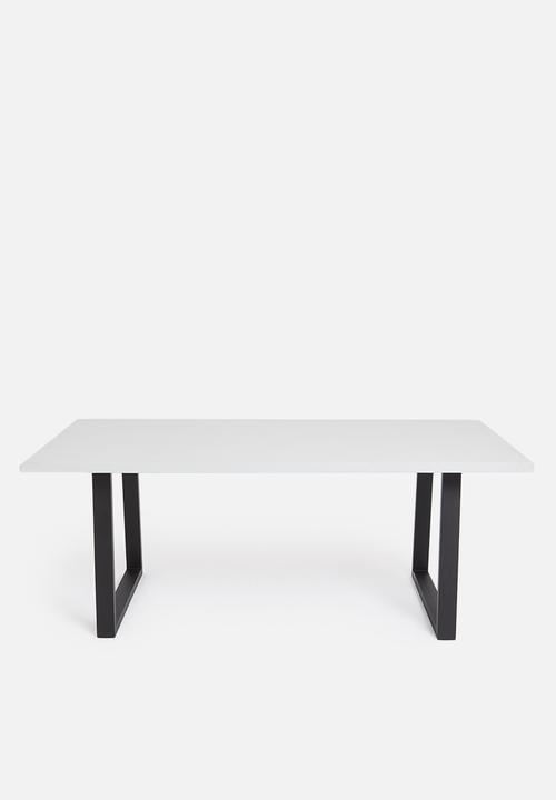 Sixth Floor - Artemis outdoor dining table - grey & black
